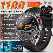NomadWatch Pro — Reloj Militar GPS con Brújula, Linterna y Monitor de Salud